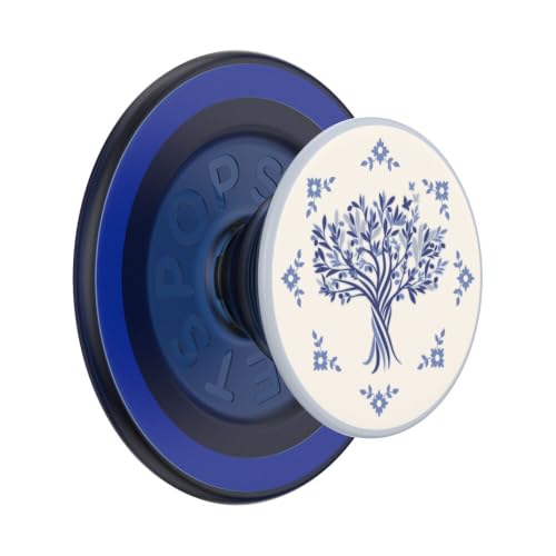 PopSockets Phone Grip for MagSafe, Magnetic Holder- Olive Tree Tile - color: Olive Tree, style: MagSafe