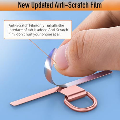 Phone Tether Tab 2pcs,0.2mm Ultra-thin Phone Metal Patch,Universal Phone Lanyard Patch for most phone (F) - color: F