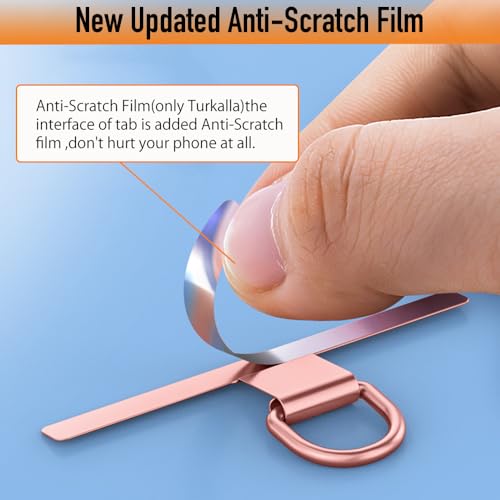 Phone Tether Tab 2pcs,0.2mm Ultra-thin Phone Metal Patch,Universal Phone Lanyard Patch for most phone (E) - color: E
