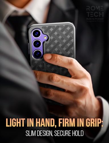 Designed for Samsung Galaxy S24 Plus Case with Belt Clip Holster | Rugged Holster & Protective Phone Case Combo with Anti-Slip Texture - Black - style: Galaxy S24 Plus