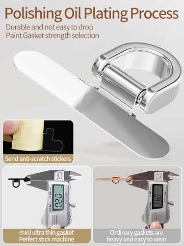 Phone Tether Tab 2pcs,0.2mm Ultra-thin Phone Metal Patch,Universal Phone Lanyard Patch for most phone (L) - color: L