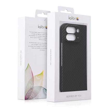 kalibri Aramid Fiber Case Compatible with Google Pixel 9 Pro Fold - Case Super Slim Strong Protective Phone Cover - Black Matte - size: Pixel 9 Pro Fold