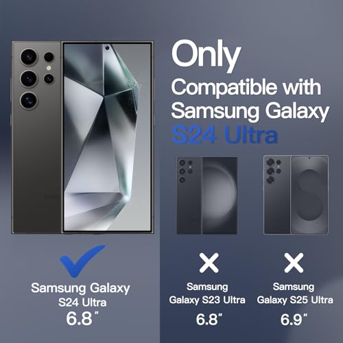 JETech Magnetic Case for Samsung Galaxy S24 Ultra, Black - color: Black, size: Galaxy S24 Ultra