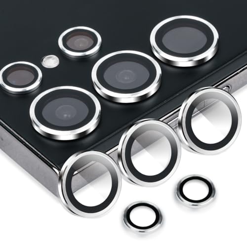 Camera Lens Protector for Samsung Galaxy S25 Ultra, Silver - color: Silver