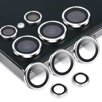 Camera Lens Protector for Samsung Galaxy S25 Ultra, Silver - color: Silver