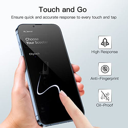 JETech Privacy Screen Protector for iPhone 13 Pro Max, 2-Pack - size: iPhone 13 Pro Max