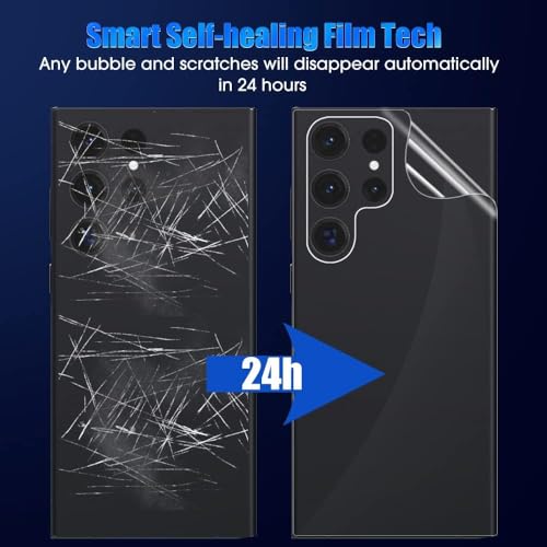 Epivol 2Pcs Screen Protector Back Film for Samsung Galaxy S24 Ultra Hydrogel Film Not Glass - color: S24 Ultra Back Film