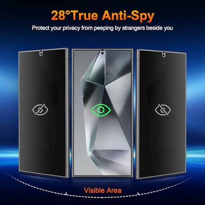 2 Pack for Samsung Galaxy S24 Ultra Anti-Glare Matte Privacy Screen Protector 6.8 inch, Smooth and Responsive Touch Flexible EPU Film, [Support Fingerprint Unlock] [Self-Healing] [Not Glass] - size: Samsung Galaxy S24 Ultra