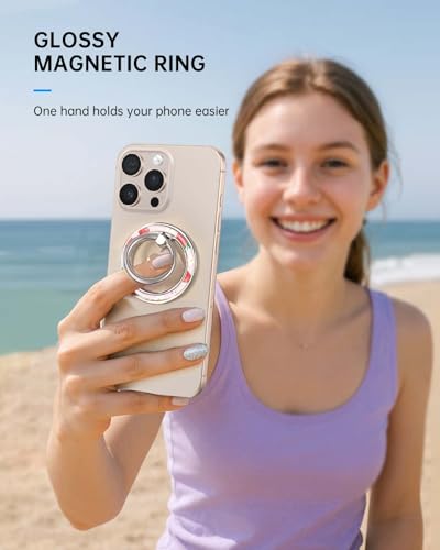 Magnetic Phone Ring Holder, Cute Magnetic Phone Grip, Strawberry - color: Strawberry