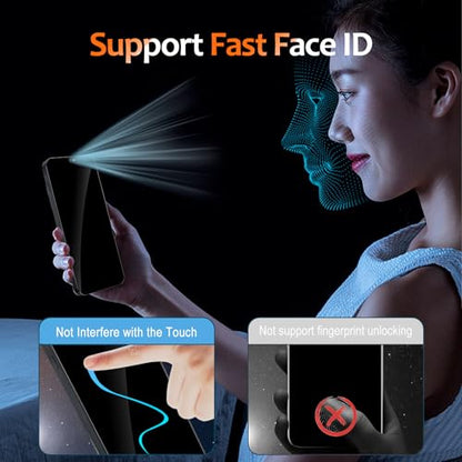 2 Pack Privacy Screen Protector for OnePlus 15, Tempered Glass Film full Coverage Anti Scratch, Anti-Spy, 9H Hardness, Bubble Free for OnePlus 15 Privacy Screen Protector - size: OnePlus 15
