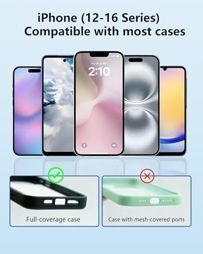 2 Pack Phone Lanyard Tab, 2-Ring Metal Tether Tab for iPhone - Thin Stainless Steel Cell Phone Lanyard Patch - color: Rose Gold