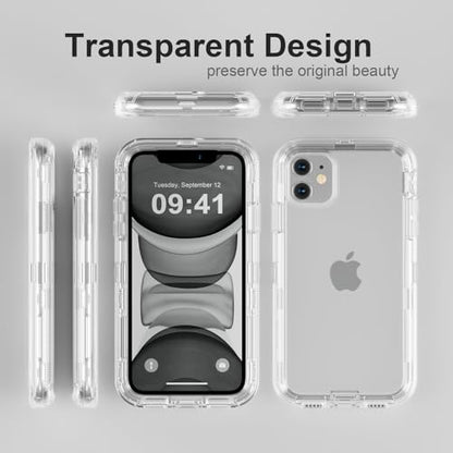 Follaroma for iPhone 11 Case, 6.1 inch, Crystal Clear | Heavy Duty Shockproof Protection Phone Cases, Anti-Drop, Military Grade Dual Layer Transparent Rugged Protective Cover - color: Clear, size: iPhone 11 6.1’