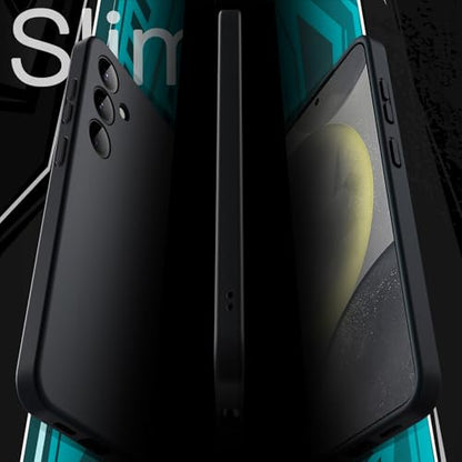 JETech Slim Case for Samsung Galaxy S24 Plus, Black | Camera Lens Protection, Soft TPU Design, Matte Finish, Shockproof Protection - color: Black, size: S24 Plus