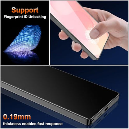 [2 Pack] for Samsung Galaxy S25 Plus Matte Privacy TPU Screen Protector (Not Glass), Anti Glare, Fingerprint Sensor Compatible, Full Adhesive Flexible Film, Easy Installation - size: Galaxy S25 Plus