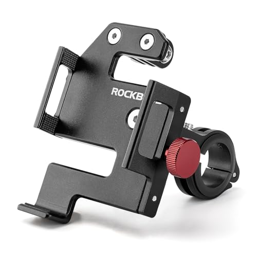 ROCKBROS Bike Phone Mount, Aluminum Handlebar Clamp for 4.7-7.1 in Phones