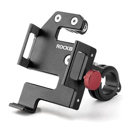 ROCKBROS Bike Phone Mount, Aluminum Handlebar Clamp for 4.7-7.1 in Phones