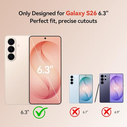 NEWDERY Battery Case for Samsung Galaxy S26 6.3", Portable Charger Case | 5000mAh Ultra Slim Battery Pack with Led Indicators, Qi Wireless Charging Supported - size: For Galaxy S26 6.3"