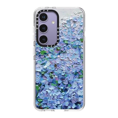 CASETiFY for Galaxy S24 Case - Impact Clear | Not Yellowing | 6.6 ft. Drop Protection | Nantucket Blue Hydrangeas | Clear - color: Nantucket Blue Hydrangeas, size: Galaxy S24