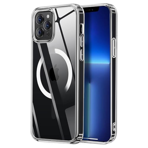 Tigowos Intended Design for iPhone 13 Pro Case for Magnetic 10FT Shockproof HD Transparent Never Yellow for iPhone 13 Pro Phone Case(6.1"), Crystal Clear - color: Clear, size: iphone 13 pro（6.1）