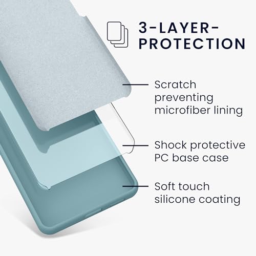 kwmobile Case Compatible with Google Pixel 8a Case - TPU Silicone Phone Cover with Soft Finish - Antique Stone - color: Antique Stone, size: Pixel 8a