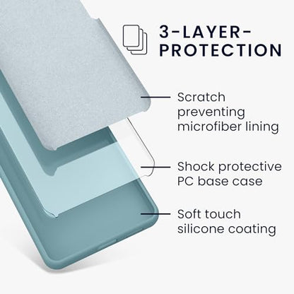 kwmobile Case Compatible with Google Pixel 8a Case - TPU Silicone Phone Cover with Soft Finish - Antique Stone - color: Antique Stone, size: Pixel 8a