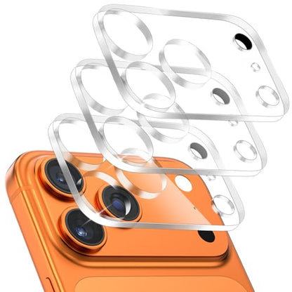 imluckies 3 Pack for iPhone 17 Pro 6.3" Camera Lens Protector, HD Clear Tempered Glass Camera Accessories, 9H Hardness Anti-Scratch Screen Cover, Case Friendly[Not Affect Night Shots] - size: 17 Pro-Clear