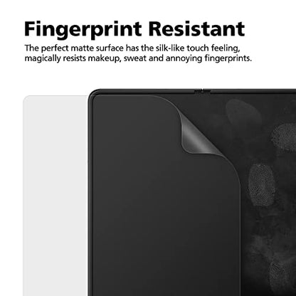 [3 Pack] For Samsung Galaxy S24/S24 Plus/S24 Ultra/S23/S22/S21/Note 20, 3 Pack Anti-Glare Matte Screen Protector, [Support Fingerprint Unlock], Anti-Fingerprint, Full Coverage, Self-Healing, Bubble-Free Easy Installation with Alignment Applicator (Galaxy