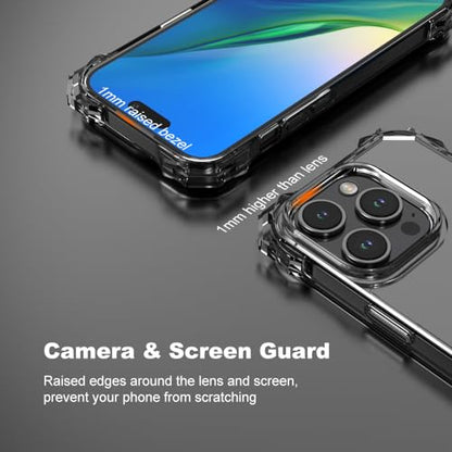 for iPhone 15 Pro Clear Case with Crossbody Strap, Slim Fit Shockproof Protective Phone Case with Anti-Lost Detachable Adjustable Shoulder Neck Lanyard Strap - size: iPhone 15 Pro