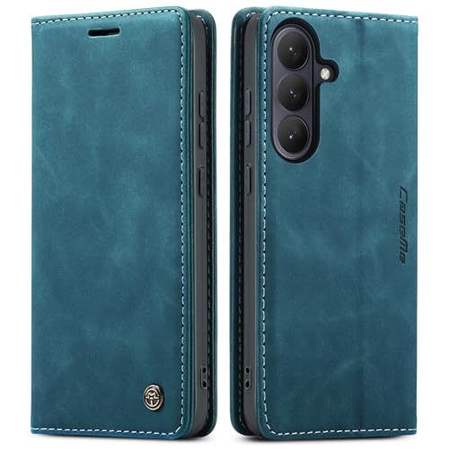 Compatible with Samsung Galaxy S26 5G Case with Card Holder, Kickstand Protective Flip Folio Leather Wallet Case for Galaxy S26 5G 6.3 inch (Blue) - color: Blue, size: S26 6.3 Inch