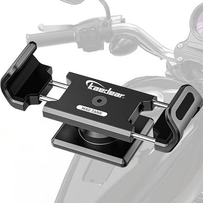 Kaedear Magnetic Motorcycle Phone Mount, 360° Rotating, KDR-M35 - color: Black