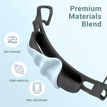 CoBak Secure Hand Strap for Ebook Reader, Lightweight, Elastic, Black - color: Black