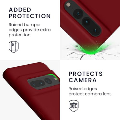 kwmobile Case Compatible with Google Pixel 7 Pro Case - TPU Silicone Phone Cover with Soft Finish - Rhubarb Red - color: Rhubarb Red, size: Pixel 7 Pro