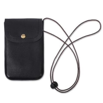 Amabro Cell Mobile Phone Pouch with Credit Card Holder for Around the Neck