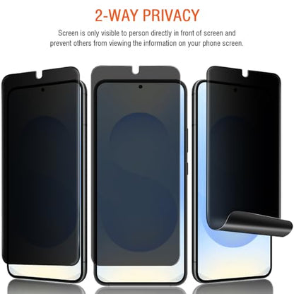 Galaxy S26 Plus Privacy Screen Protector, [Case Friendly] [Support Fingerprint Unlock] [Anti-Spy] Flexible TPU Film for Samsung Galaxy S26 Plus 5G (6.7"), Anti-Scratch, Touch Sensitive - size: for Samsung Galaxy S26 Plus 5G