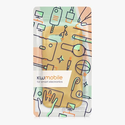 kwmobile Case Compatible with Google Pixel 8a Case - Protective Slim TPU Phone Cover - Soft Matte Finish - Honey Yellow - color: honey yellow