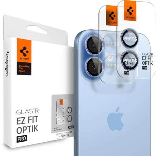 Spigen Camera Lens Protector for iPhone 17 (16 Plus/16) - Mist Blue - color: Mist Blue