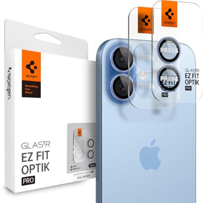 Spigen Camera Lens Protector for iPhone 17 (16 Plus/16) - Mist Blue - color: Mist Blue