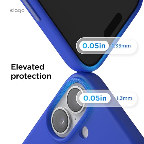 elago Premium Magnetic Silicone Case for iPhone 17 Cobalt Blue | Compatible with MagSafe, Liquid Silicone Material, Protection, Shockproof, Slim Phone (Cobalt Blue) - color: Cobalt Blue, size: iPhone 17
