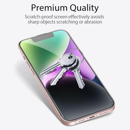 6-in-1 Privacy Screen Protector for iPhone 14 Pro Max 6.7 Inch, with 3 Pack Camera Lens Protector, 28 Ant-SpyTempered Glass, 9H Hardness, Support Face ID, Case Friendly, Bubble Free & Easy Install