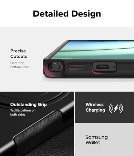 Ringke for Samsung Galaxy S25 Ultra Case [Alles Black] | Compatible with MagSafe, 360° Rotating Kickstand, Enhanced Camera Lens Protection, Powerful Magnet - color: Black, size: Galaxy S25 Ultra