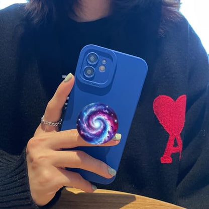 (6 Pack Cell Phone Grip,Phone Finger Foldable Holder Stand Compatible with iPhone - Galaxy Colorful Flower Yin Yang - color: Py004