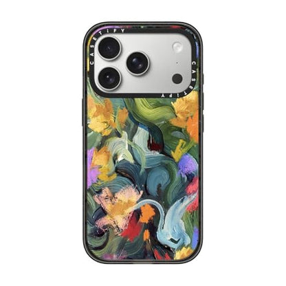 CASETiFY for iPhone 17 Pro Case - Impact Compatible with MagSafe | 8.2 ft. 4x Military Grade Drop Protection | In the Tulips | Black - color: 054. In the Tulips, size: Iphone 17 Pro (6.3")