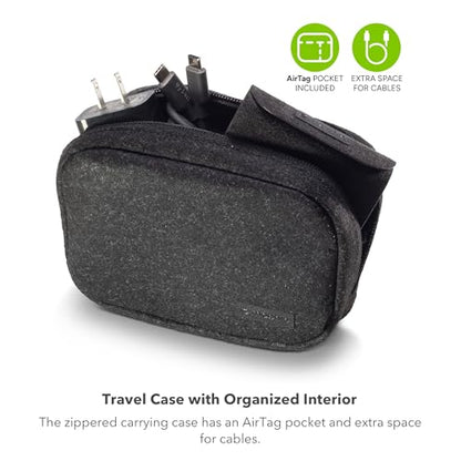 mophie 3-in-1 Travel Charger v2 with MagSafe - Portable Wireless Charging Hub, Compatible with Apple Devices, iPhone 16/15/14/13/12, Apple Watch Series 10 to 1 & Ultra, AirPods Pro/3rd Gen, Black - color: Black, style: Gen 2