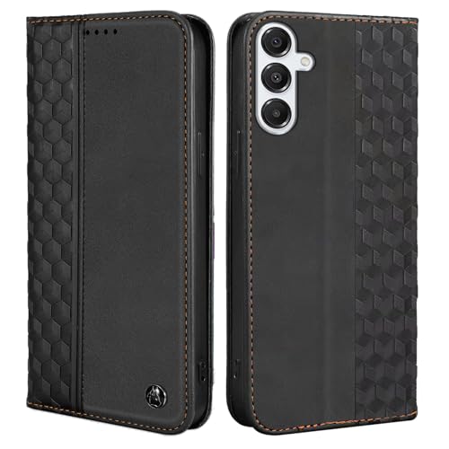 Wallet Case for Samsung Galaxy S25 FE 5G - PU Leather Flip Cover with Card Holder Slots, Strong Magnetic Folio Kickstand Phone Case, Black - color: Black, size: Samsung Galaxy S25 FE 6.7"