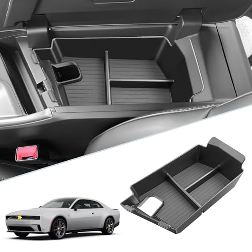 SKTU Upgrade for 2024-2027 Dodge Charger Center Console Organizer Durable - color: for 2024-2027 Charger Armrest