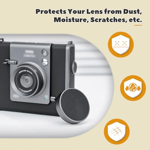 JJC Aluminum Lens Cap Cover for Fujifilm Instax Wide Evo, Dustproof & Anti-Scratches Lens Protector with Soft EVA Interior & Silicone-Textured Surface, Accessories for Fuji Wide Evo - size: For Fuji WIDE Evo