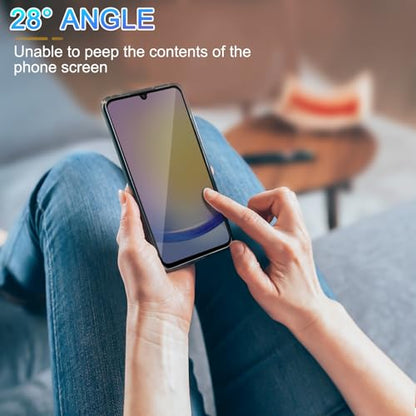 3 Pack Privacy Screen Protector for Samsung Galaxy A25 5G - color: Samsung Galaxy A25
