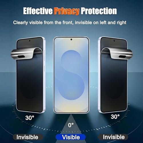 3 Pack Matte Privacy TPU Screen Protector for Samsung Galaxy S24+/S25+ - size: Samsung Galaxy S25+