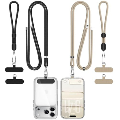 for Phone Lanyard,Anti Theft Travel Essentials - color: C-black+khaki