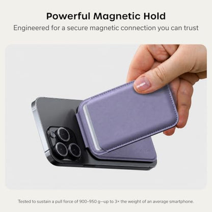 Satechi MagSafe Wallet Stand, Card Holder, NFC Pass-Through - color: Purple